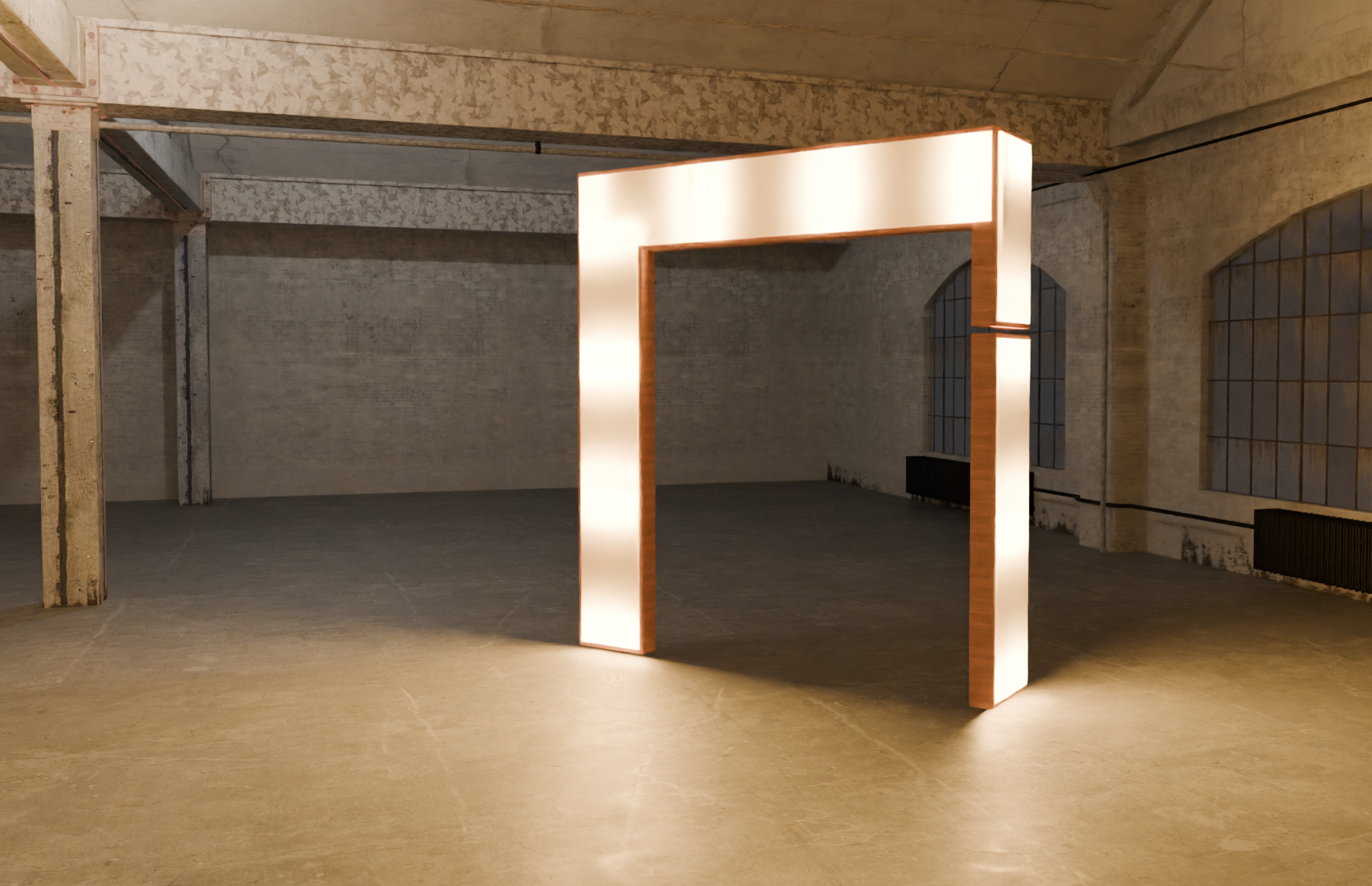 Rendering of a larger-scale Lightbox piece